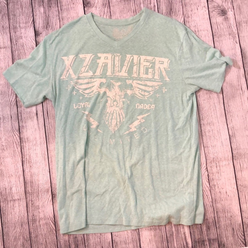 Xzavier SOFT teal T-shirt size XL